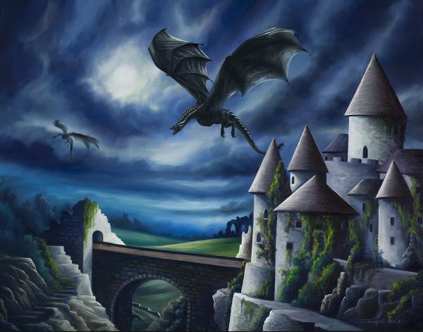 Transylvanian Castle with Dragons picture