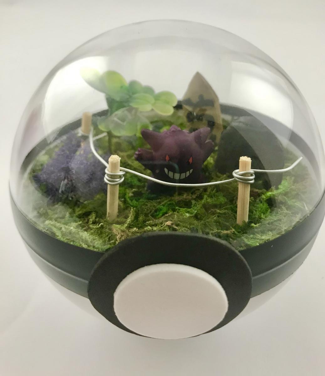 Gengar Cemetery Small Pokeball Terrarium Eventeny