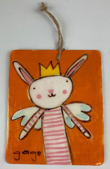 Bunny Angel Ornament II picture