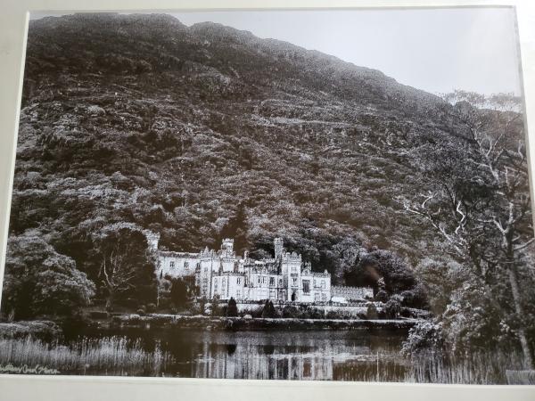 14 x 18 Matted Print - "Kylemore Abbey in Black & White" picture
