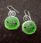 Green Cast Glass Sand Dollars