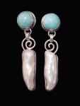 Amazonite & Baroque Pearls