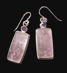 MIca & Amethyst Dangles