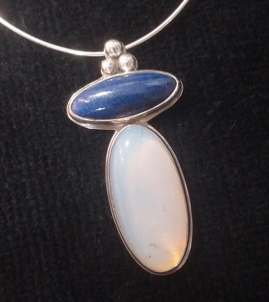 Opalite & Lapis Pendant