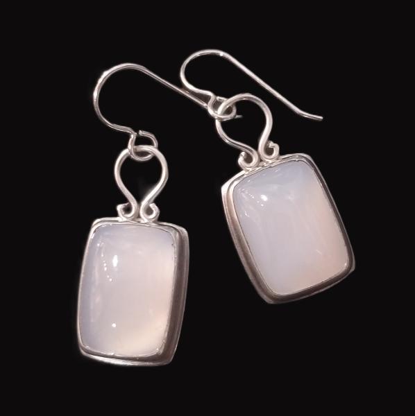 Blue Chalcedony Dangles