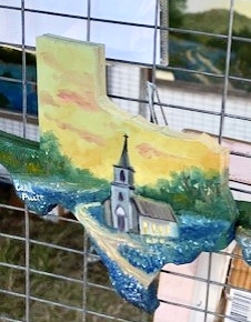 Texcut Church Steeple in Blue