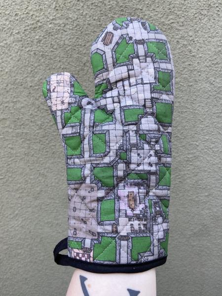 Dungeon map oven mitt picture