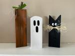 Rustic Halloween Block Decor