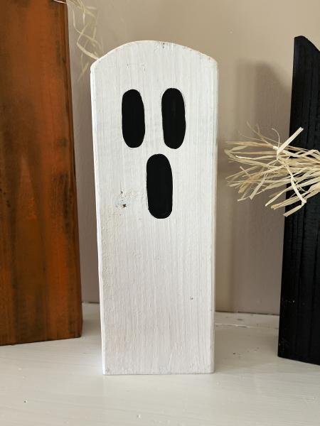 Rustic Halloween Block Decor picture