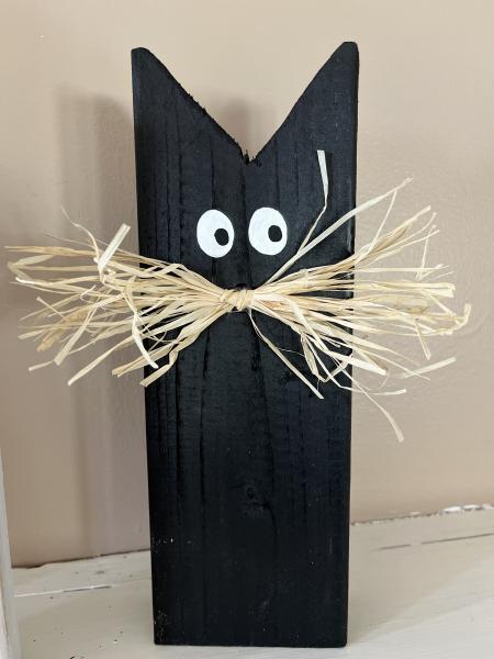 Rustic Halloween Block Decor picture