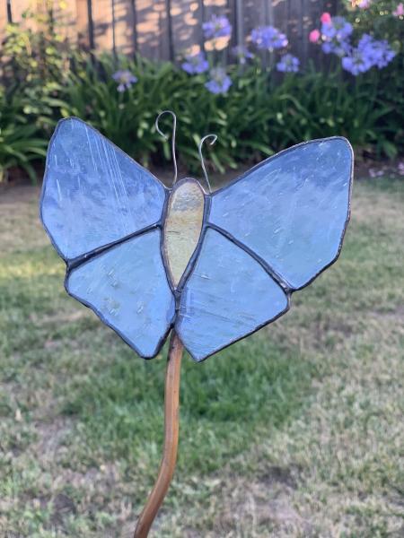 Stained Glass Butterfly Garden Stake picture