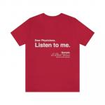 Listen To Me T-shirt-Red