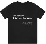 Listen To Me T-shirt-Black