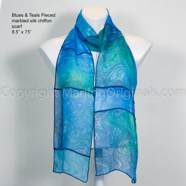 Silk Chiffon Neck Scarves - multiple colors picture