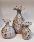 Ruffled Vase Set of 3