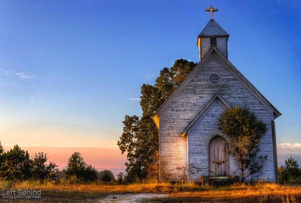 Country Church At Sunrise picture