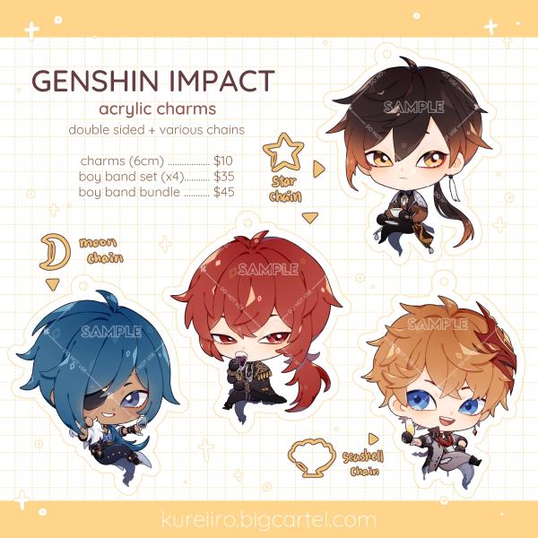 genshin acrylic charms