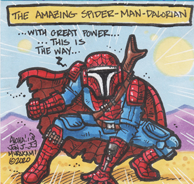 Spider-Man Mandalorian picture