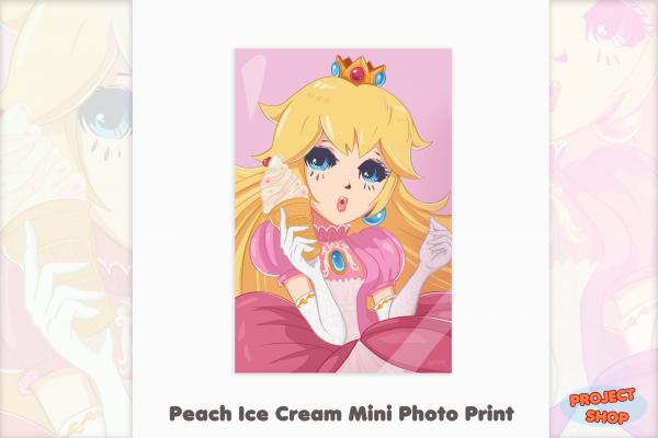Ice Cream Peach Photo Print picture