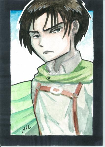 5x7 water color. Levi picture
