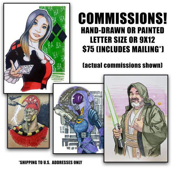 COMMISSIONS - LTR or 9x12 picture