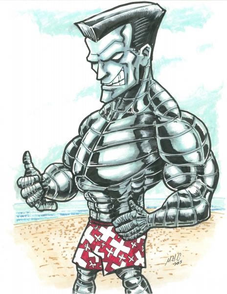 8.5x11 Colossus at the beach picture