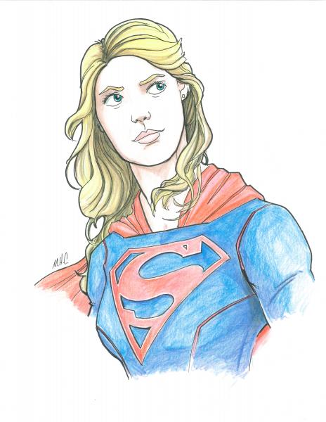 8.5x11 Supergirl picture