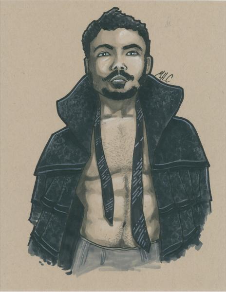 8.5x11 Young Lando picture