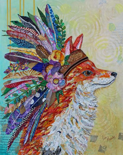 Tribal Fox Note Card picture