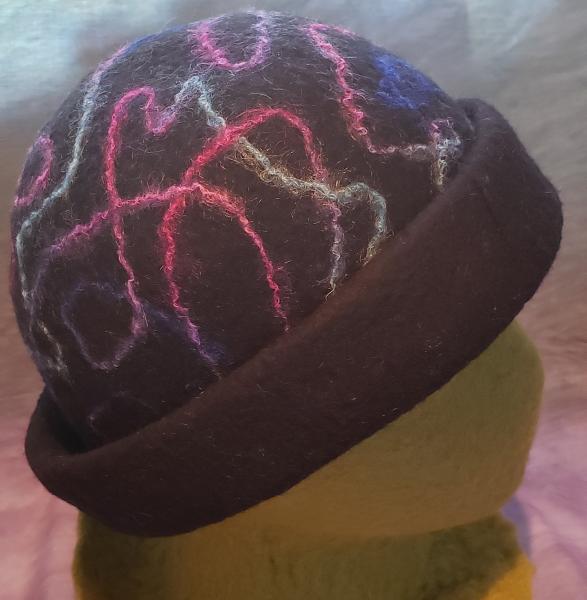 Black Rolled Brim with Mohair Swirl picture