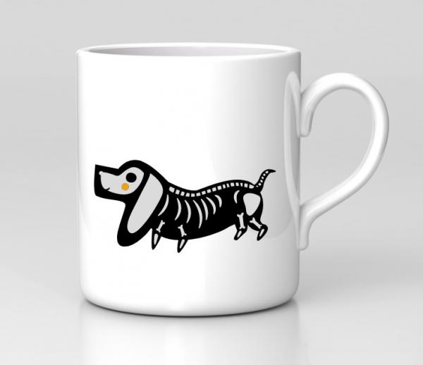 Dachshund Halloween ceramic mug