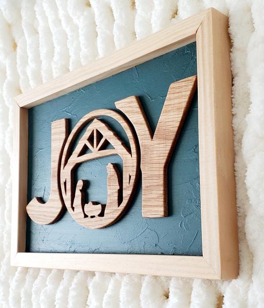 JOY Nativity Scene Art picture