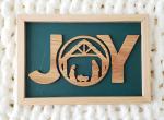 JOY Nativity Scene Art