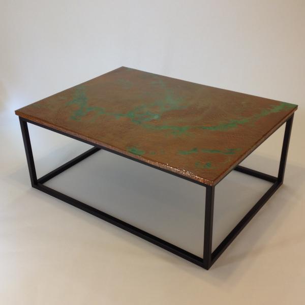 Hammered Copper Coffee Table picture