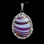 Polish Art Glass Pendant