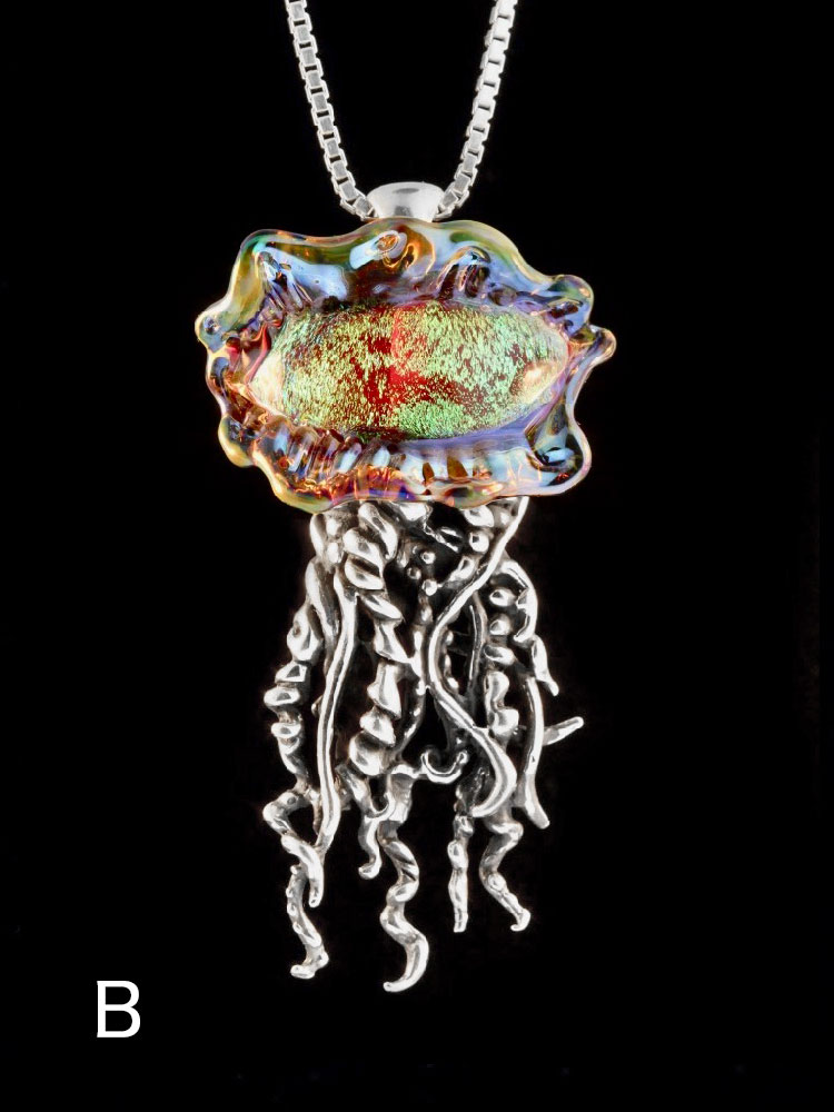 Portuguese Man of War Jellyfish - Silver - Eventeny