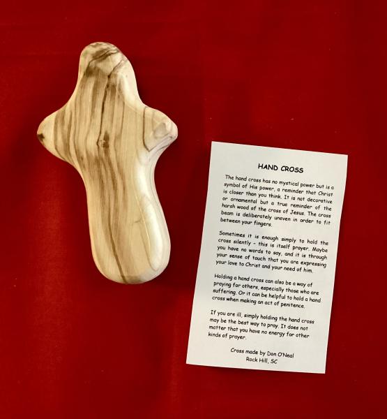 Olive Wood Hand Cross picture