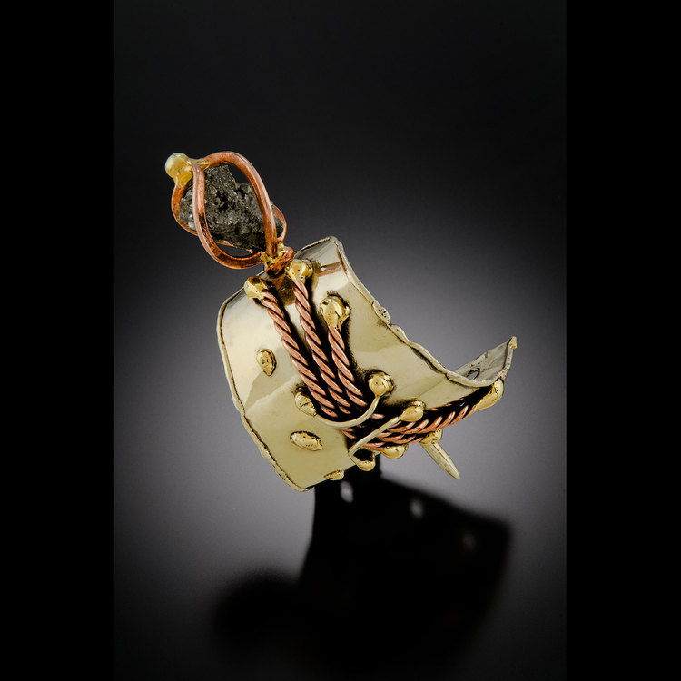 Claudia Carreon orders Gold, Silver, Bronze, & Abalone Shell Scarf Ring