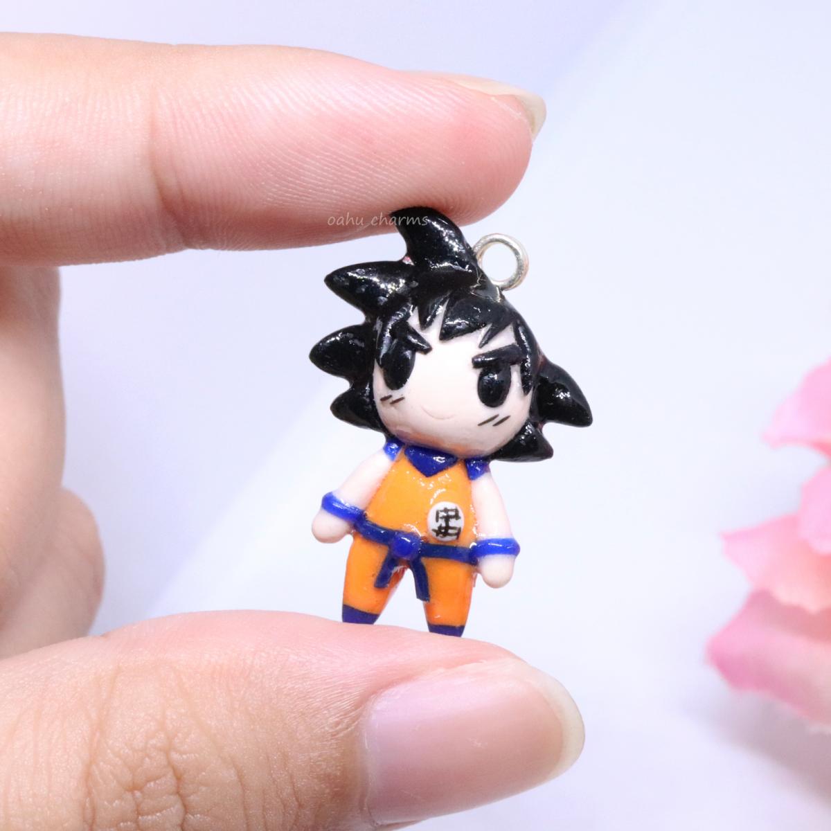 Goku Inspired Polymer Clay Charm - Eventeny