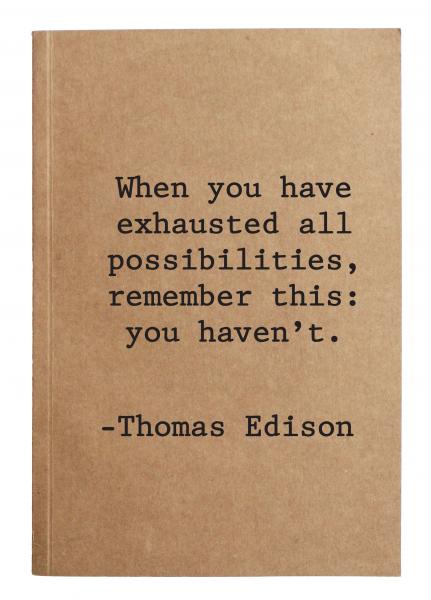 Thomas Edison notebook picture