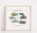 Sugar Hill Map Print