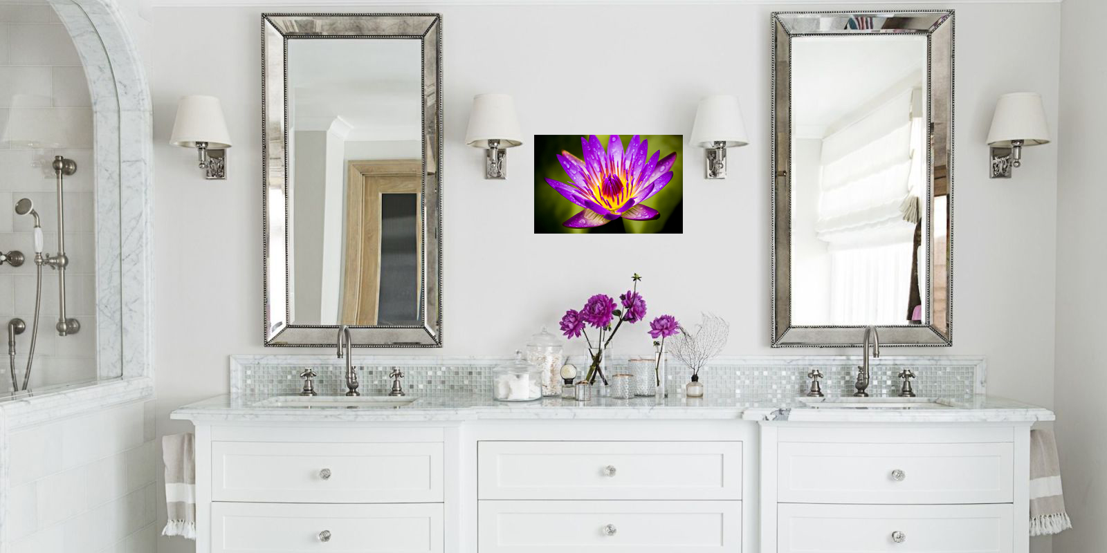 Purple Water Lily Limited Edition Photograph On Metal Eventeny