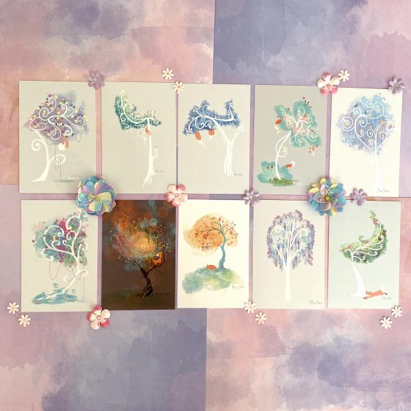 Fox Trees 4x6 Postcards Bundle