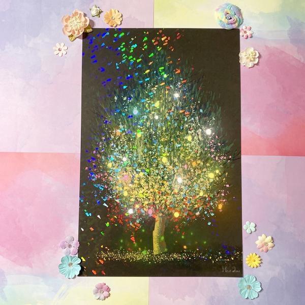 Tree of Color Holographic Print