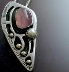 Holly Blue Agate & Pearl Pendant