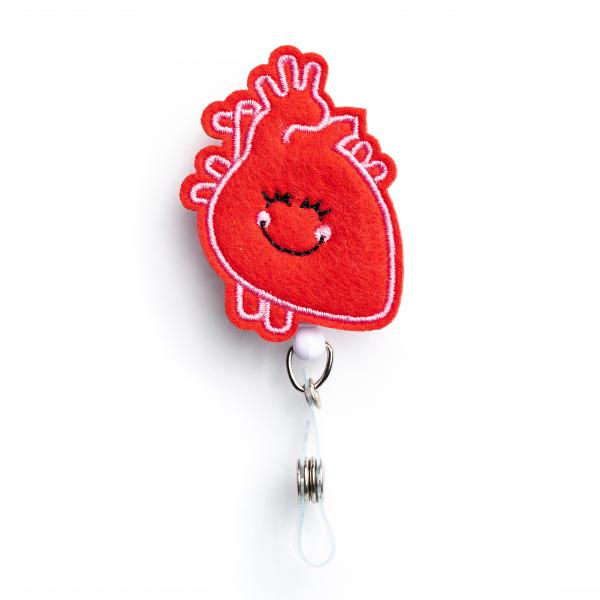 Anatomical Heart Badge Holder
