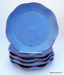 8" Plates With Fluted Edges