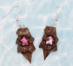 Origami Otter earrings