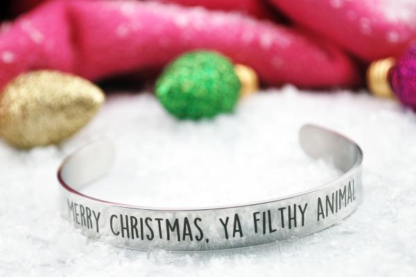 Filthy Animal Laser Engraved Stainless Steel Bracelet