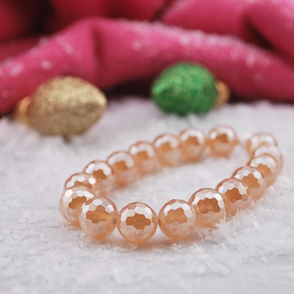 Champagne at Midnight Mystic Agate Bracelet by Nellement